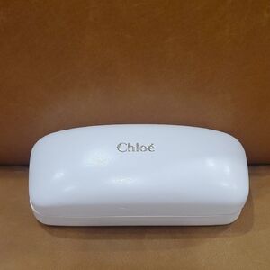 Chloé White Leather Eyeglass Sunglasses Case